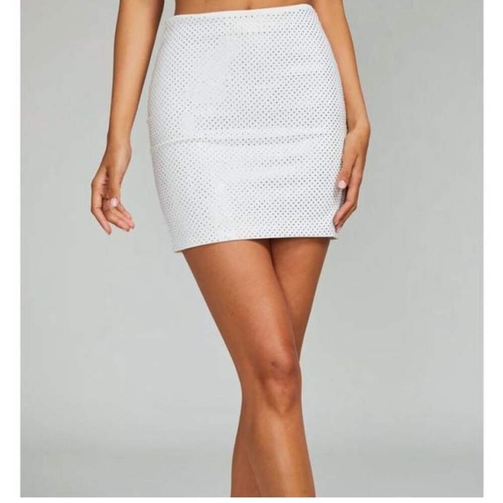 Generation Love White Crystal Mini Skirt